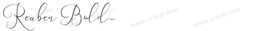 Reuben Bold字体转换